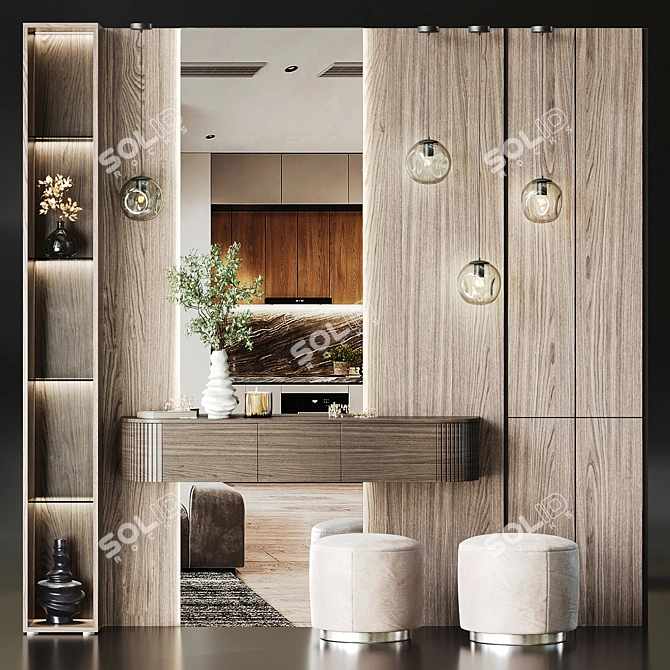 Corona Render-Ready Foyer Set 3D model image 24