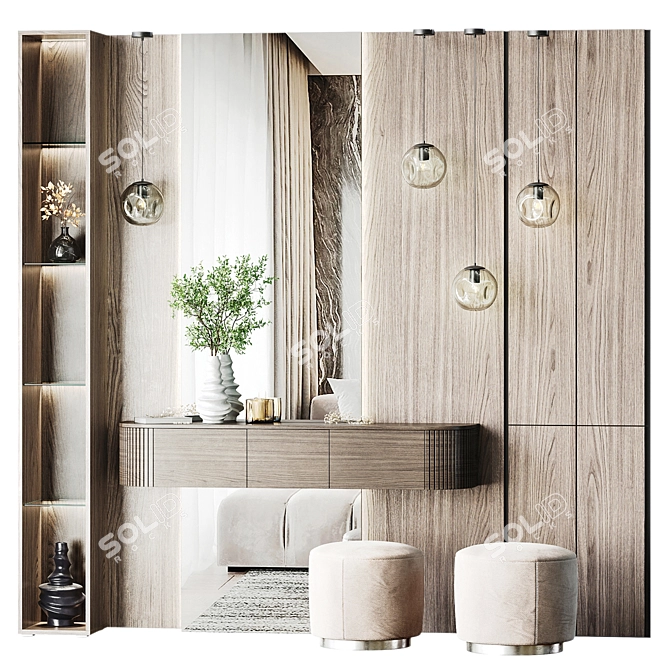 Corona Render-Ready Foyer Set 3D model image 30