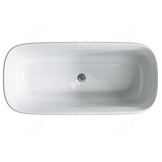 Modern Freestanding Acrylic Bathtub, BELBAGNO_BB400 3D model image 2