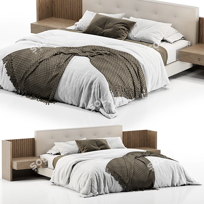 Brasilia Bed High Detail 3D Model 3D model image 1