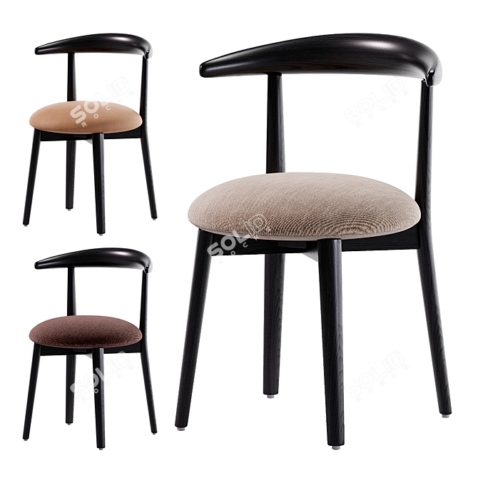 Wittmann CARINZIA Ash Chair: 3D-Rendered Modern Design 3D model image 1