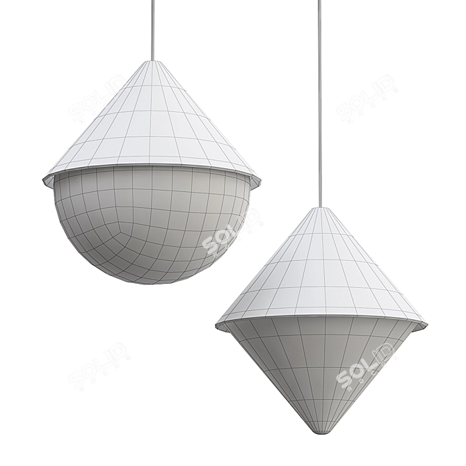 ImperiumLoft Whirl Pendant Light 3D model image 2