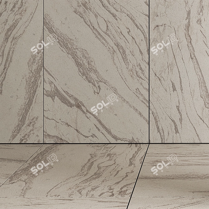 Slab Stone Tile 10 Material 3D model image 2