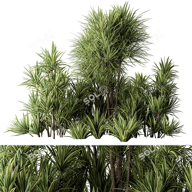 Assorted Foliage Bundle 135 3D model image 1