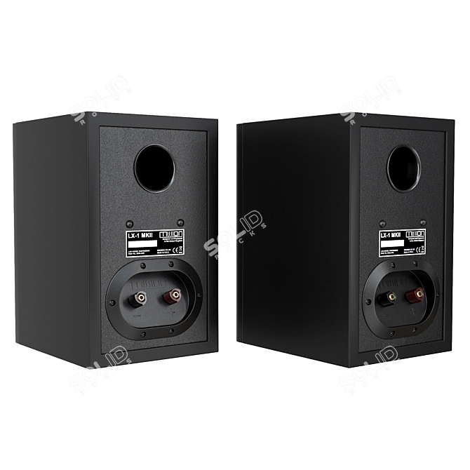 Sleek Mission LX-1 MKII Speakers 3D model image 2