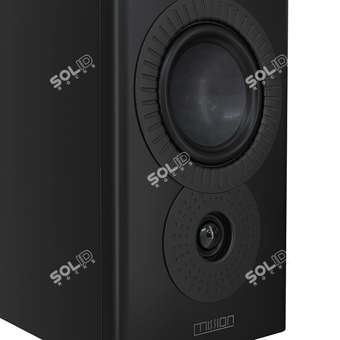 Sleek Mission LX-1 MKII Speakers 3D model image 5