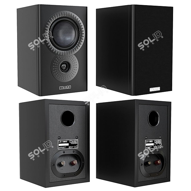 Sleek Mission LX-1 MKII Speakers 3D model image 8