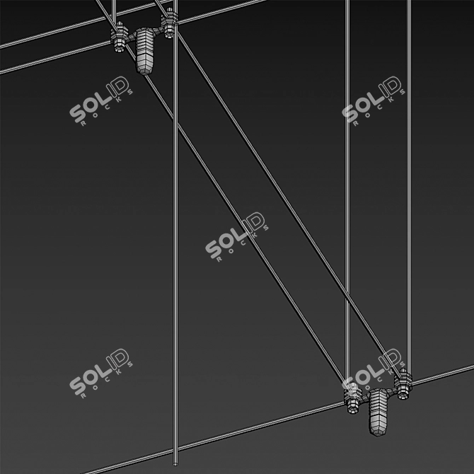 Molecule Stik Pendant Light 3D model image 4