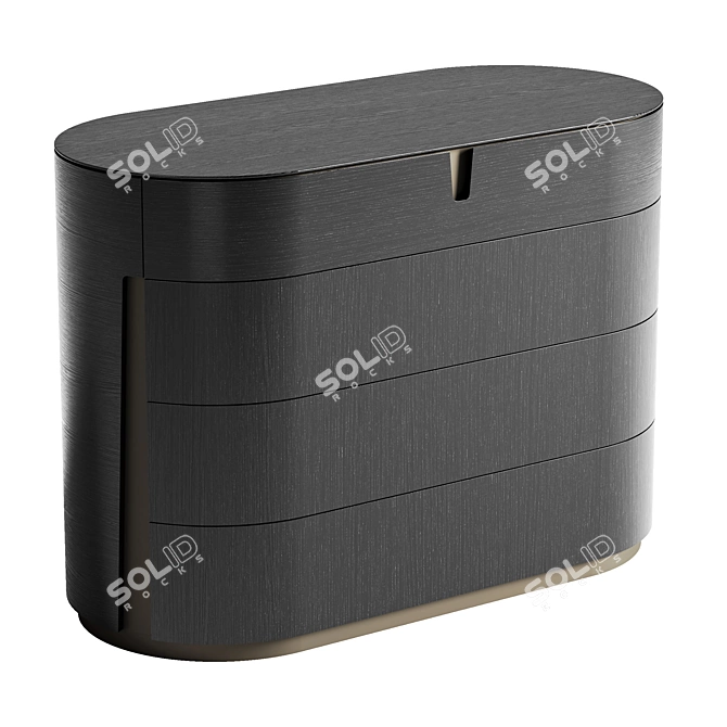 Sleek Tylsa Dresser in 6 Materials 3D model image 5