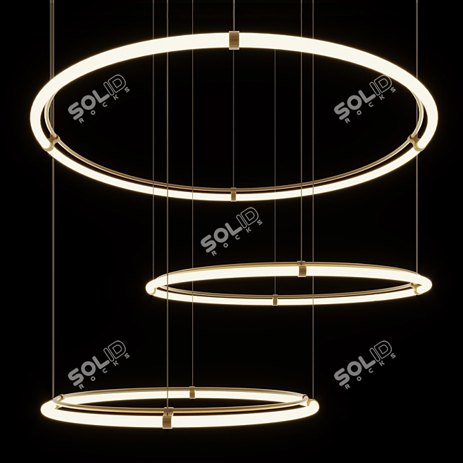 Custom Chandelier Kits: 5 Designs 3D model image 2