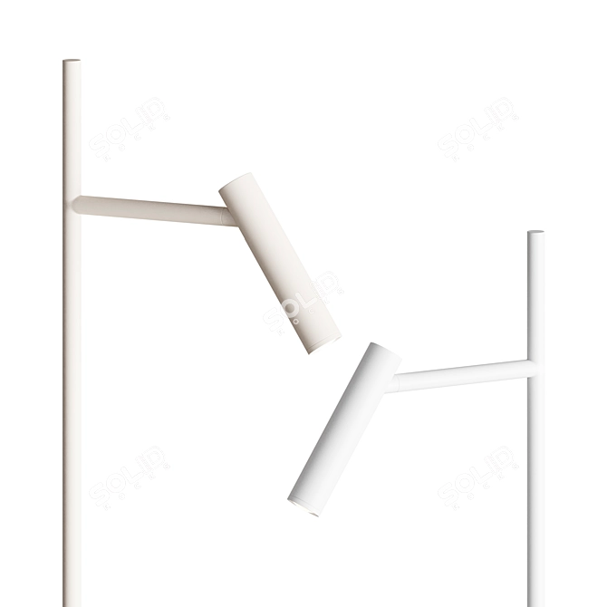 Stylish Floor Lamp Light 3D model image 2