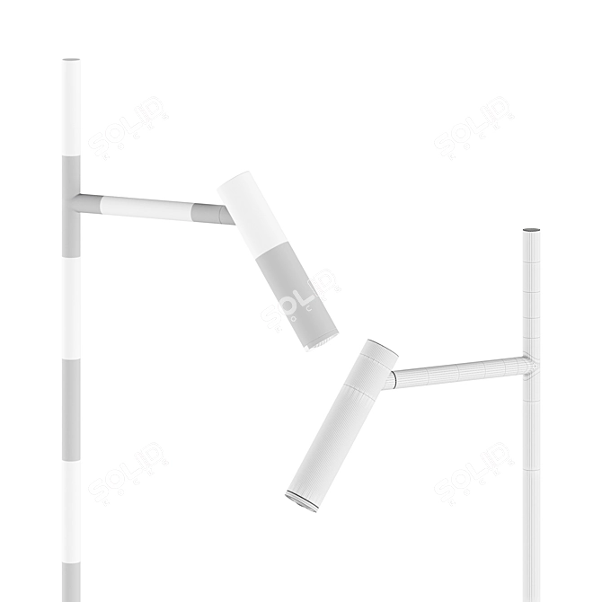 Stylish Floor Lamp Light 3D model image 3