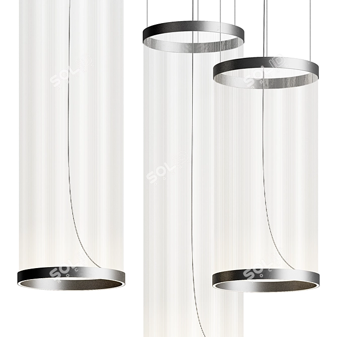 Modern Pendant Light Fixture 3D model image 1