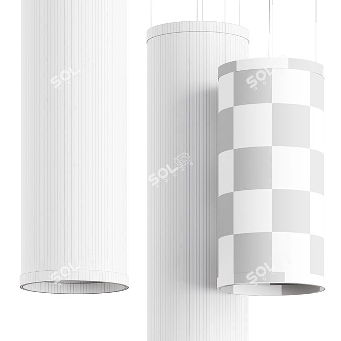 Modern Pendant Light Fixture 3D model image 4