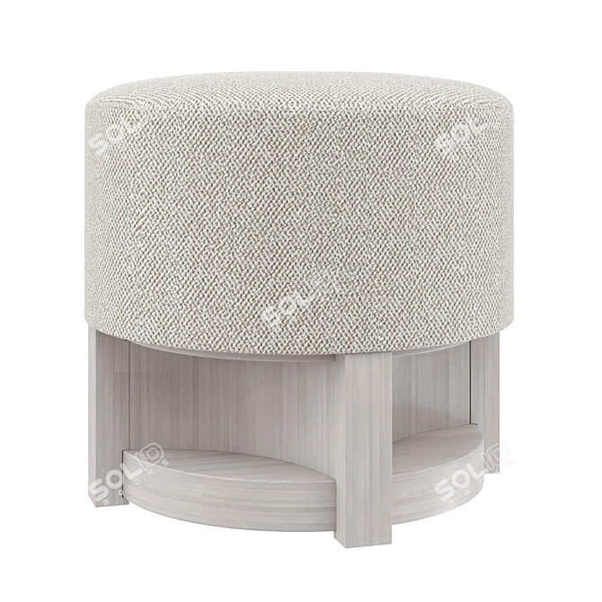 Stratum Bench: Modern Upholstered Seating 3D model image 1