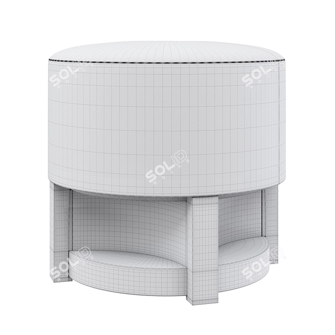 Stratum Bench: Modern Upholstered Seating 3D model image 2