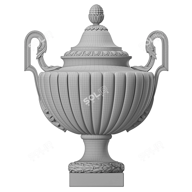 Antique Leonardo Vase Art 123 3D model image 2