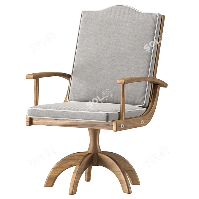 Stylish Sette Garden Chair 3D model image 1