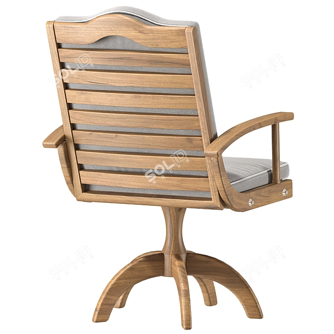 Stylish Sette Garden Chair 3D model image 2