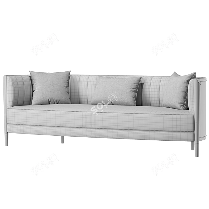 Classic Oxford Sofa: Timeless Elegance 3D model image 2