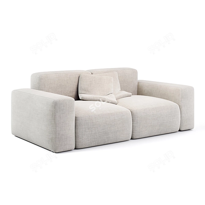 Modern Minimalist Comfort Sofa 3D model image 1