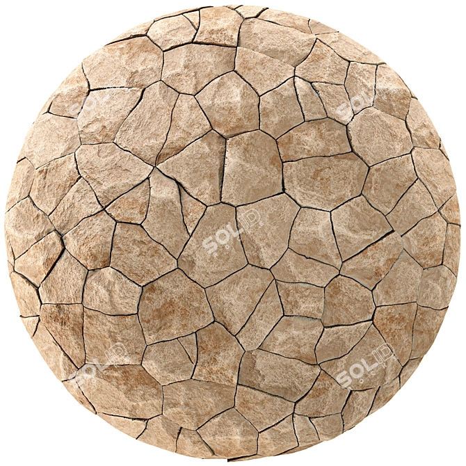 High-detail Stone Wall 07 Texture 3D model image 4