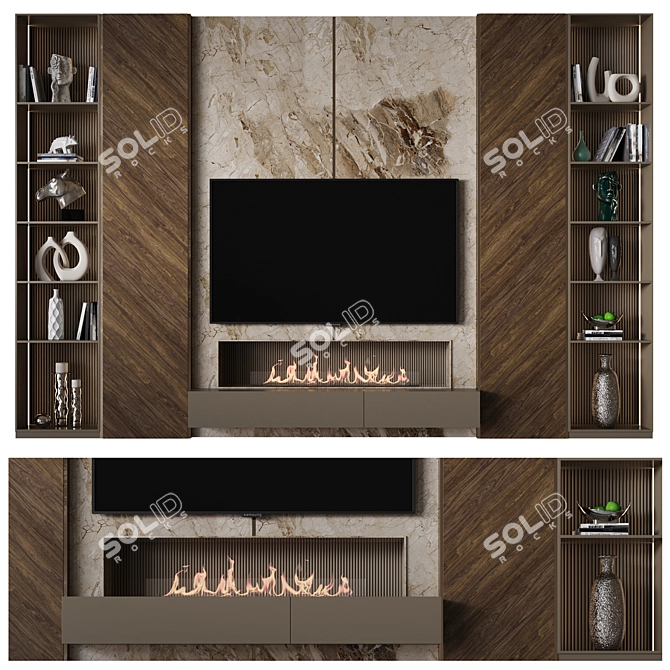 Wall Mounted TV Bracket 37 3D model image 1