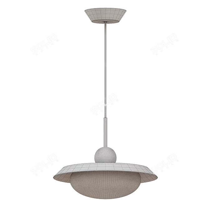 Contemporary Morandi Metal Pendant Lights 3D model image 2