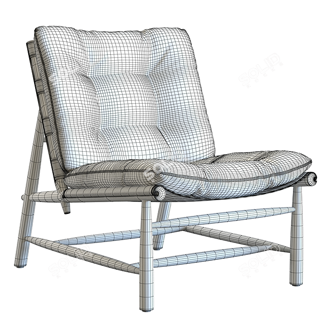 Henning Leather Chair 3D Model 3D model image 6