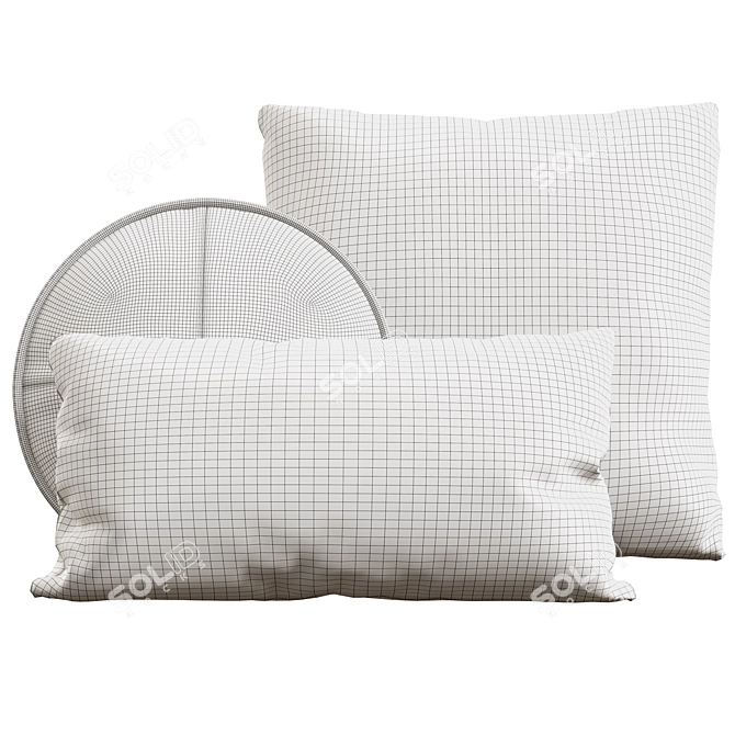 CB2 Pillow Set Collection 3D model image 4