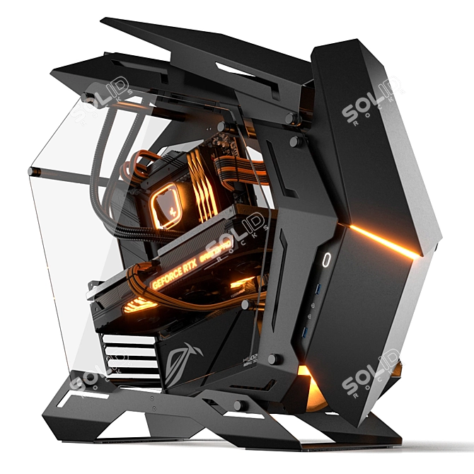 RGB GamingPC 4K Corona-Compatible SkyBox 3D model image 1