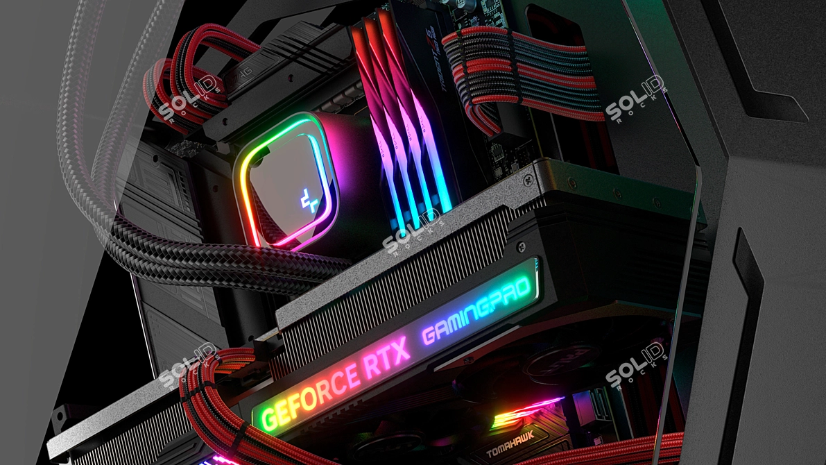 RGB GamingPC 4K Corona-Compatible SkyBox 3D model image 6