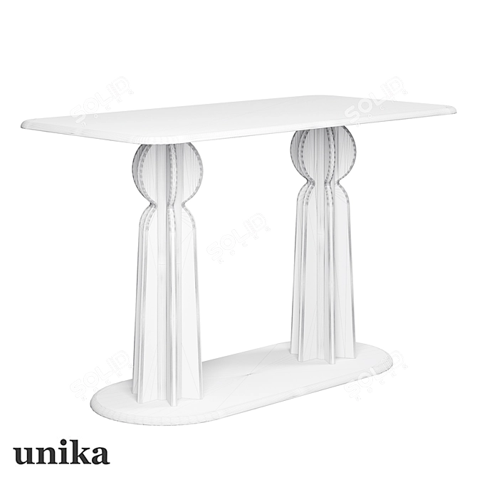 Kaktus Black Rectangular Table 3D model image 5