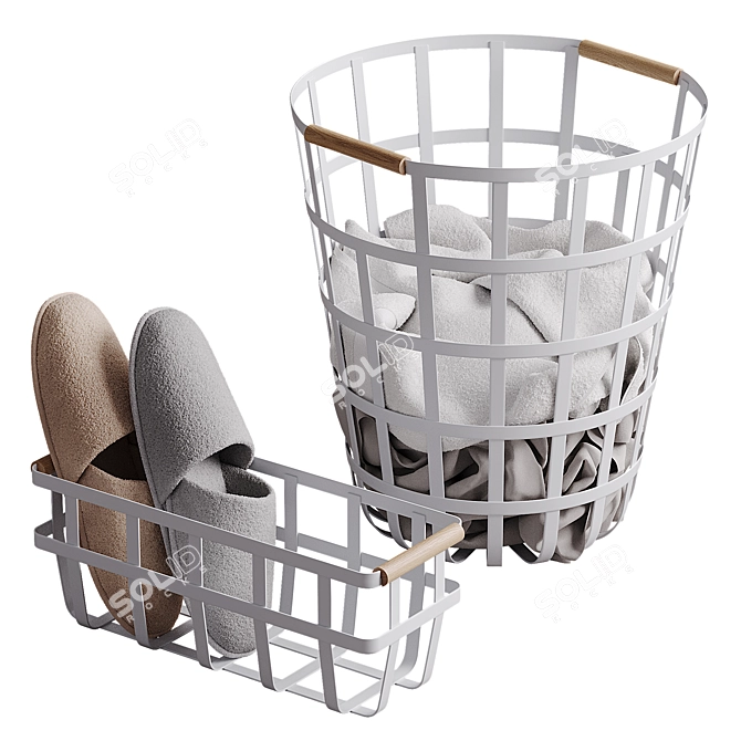 Tosca Laundry and Storage Baskets 3D model image 1