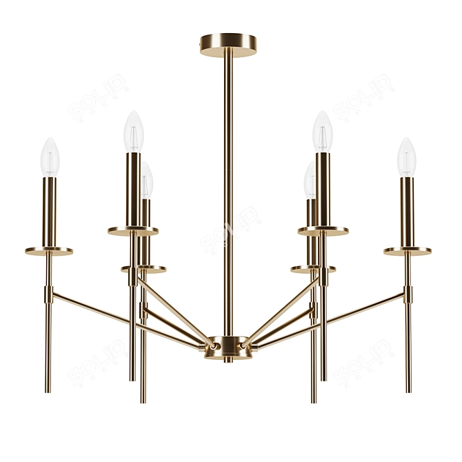 Eurosvet Anders Pendant Chandeliers 3D model image 2