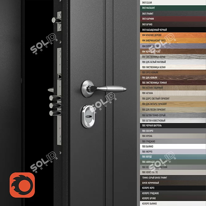  Dual-Thermal Exterior Door 3D model image 2