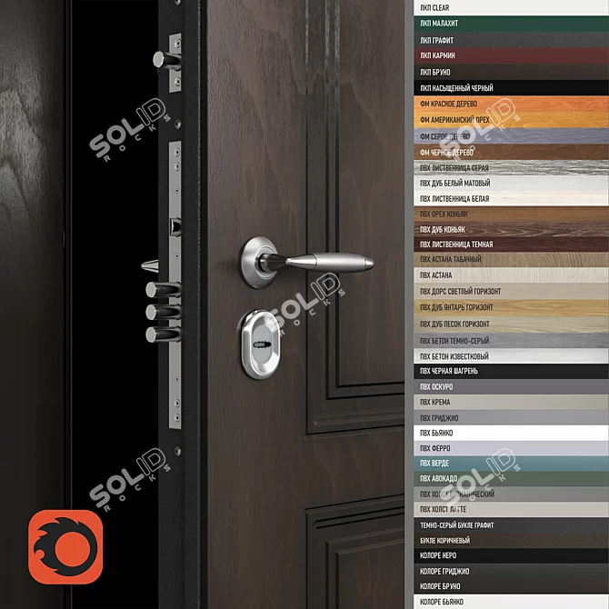 Snegir PRO Weather Resistant Door 3D model image 2