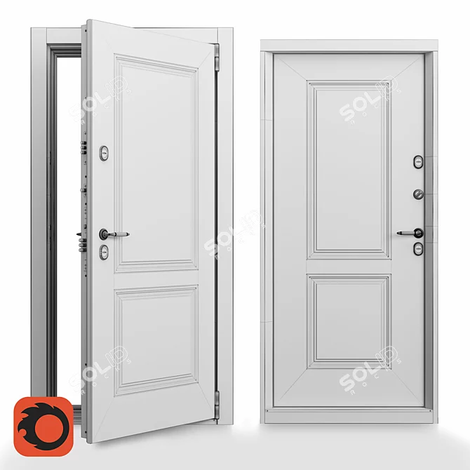 Snegir PRO Weather Resistant Door 3D model image 3