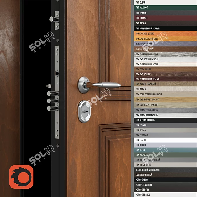 **Title:**
Snegir PRO Cold-Resistant Exterior Door 3D model image 2