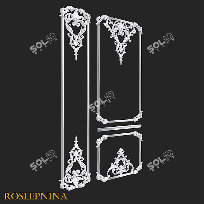 ORNATE BERGAMO Frame by RosLepnina 3D model image 1