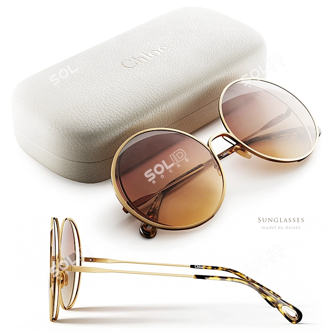 Chloe CH-0037S Sunglasses 3D Model 3D model image 1