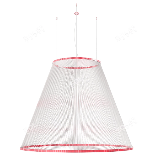 Modern LED Pendant Array Light 3D model image 3