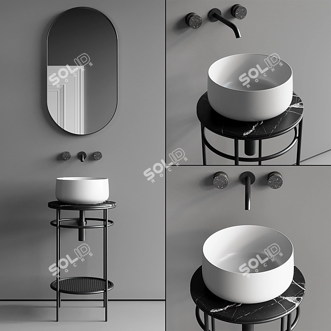 Artceram Vogue Bathroom Vanity Set 3D model image 1