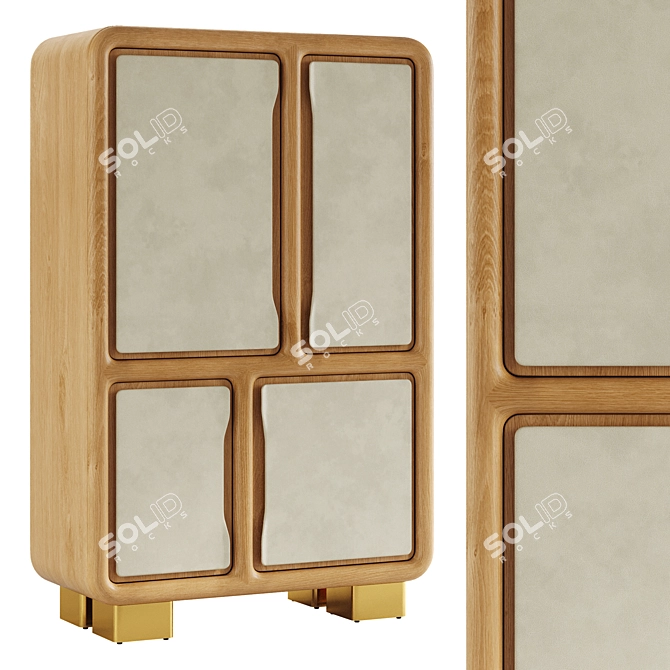Elegant CUSP Cabinet by MOUS 3D model image 1