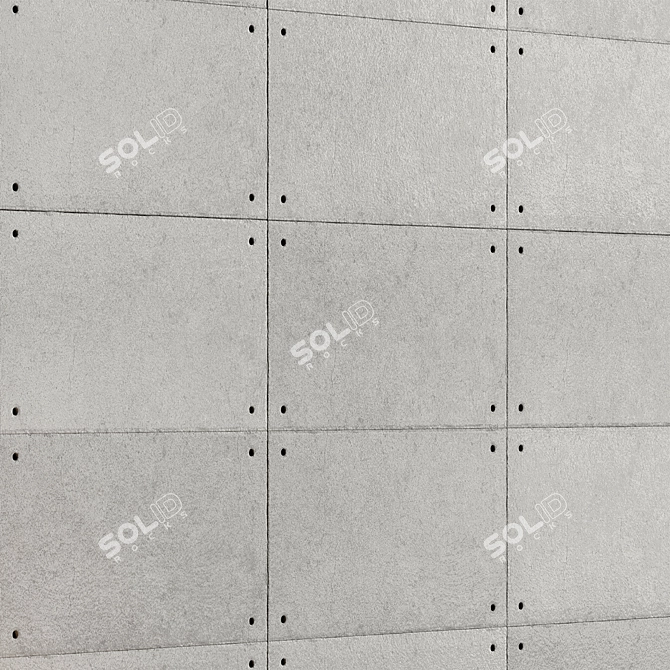 Concrete Tile Slab Material 11 3D model image 2