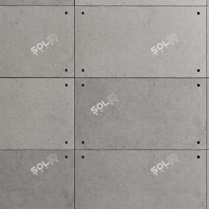 Concrete Tile Slab Material 11 3D model image 4