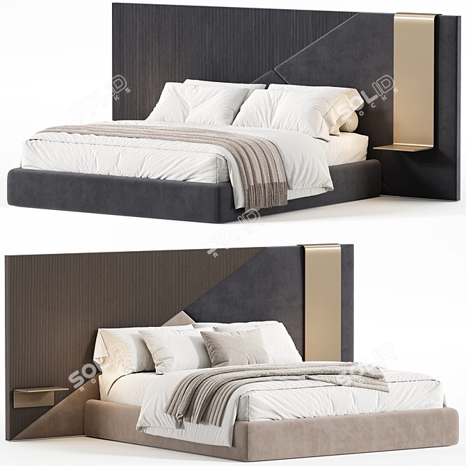 Ego Double Bed 2015 Millimeters 3D model image 2