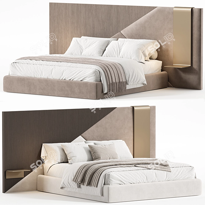 Ego Double Bed 2015 Millimeters 3D model image 3