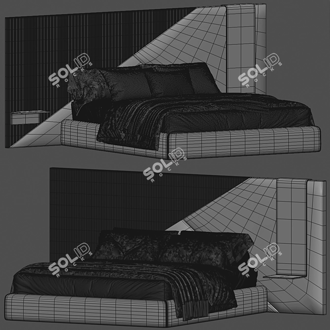 Ego Double Bed 2015 Millimeters 3D model image 7