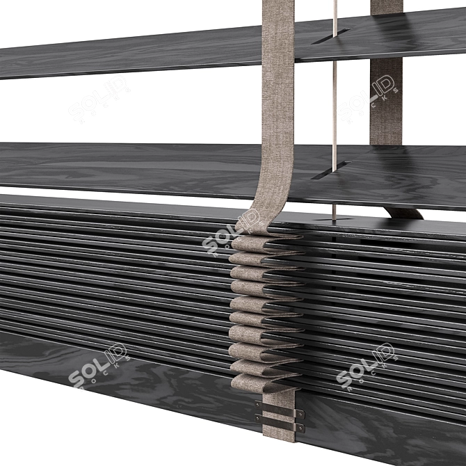 Wooden Blinds Set 24, 150-200cm 3D model image 4